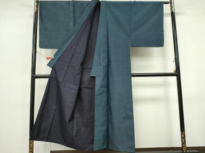 平和屋着物■男性　本場大島紬　80亀甲　総詰め　正絹　逸品　CABI6771ou