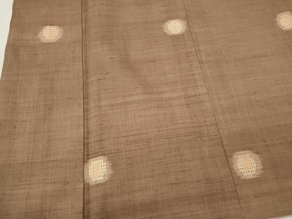 平和屋着物■上質な紬　水玉　正絹　逸品　CABI6774ou