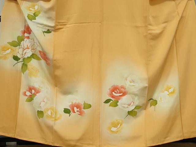 平和屋着物■訪問着　駒刺繍　草花文　暈し染め　正絹　逸品　CABI6782ou