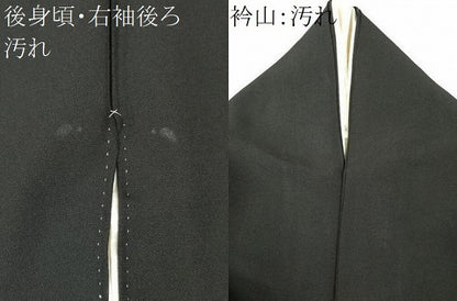平和屋着物■豪華黒留袖　駒刺繍　立波飛鶴吉祥花文　金銀彩　正絹　逸品　CABI6786ou