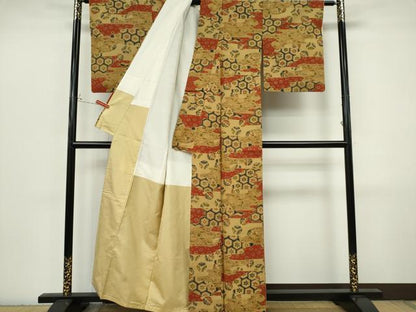 平和屋着物■上質な小紋　吉祥文　正絹　逸品　CABI6793ou