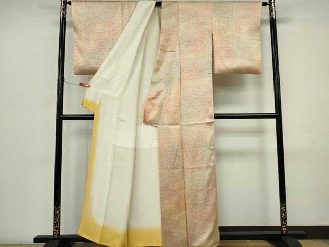 平和屋着物■上質な小紋　霞文　正絹　逸品　CABI6794ou