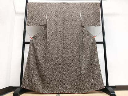 平和屋着物■上質な小紋　花尽くし　やまと誂製　正絹　逸品　CABI6803xe