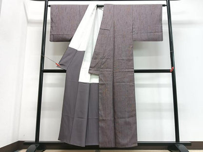 平和屋着物■上質な紬　間道　正絹　逸品　CABI6811xe