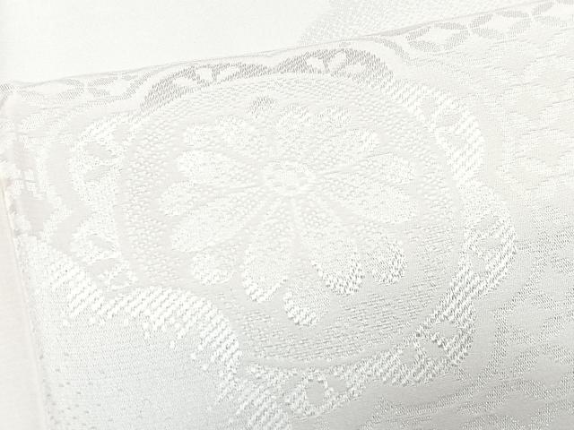 平和屋着物■長襦袢　無双仕立て　雲取り正倉院花地紋　半衿刺繍　正絹　逸品　CABI6813xe