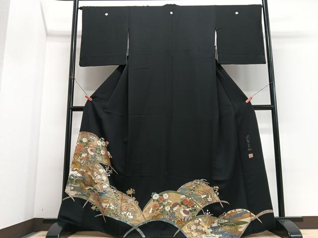平和屋着物■豪華黒留袖　作家物　国宝への旅　金彩　正絹　逸品　CABI6817xe