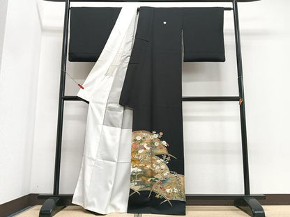 平和屋着物■豪華黒留袖　作家物　国宝への旅　金彩　正絹　逸品　CABI6817xe