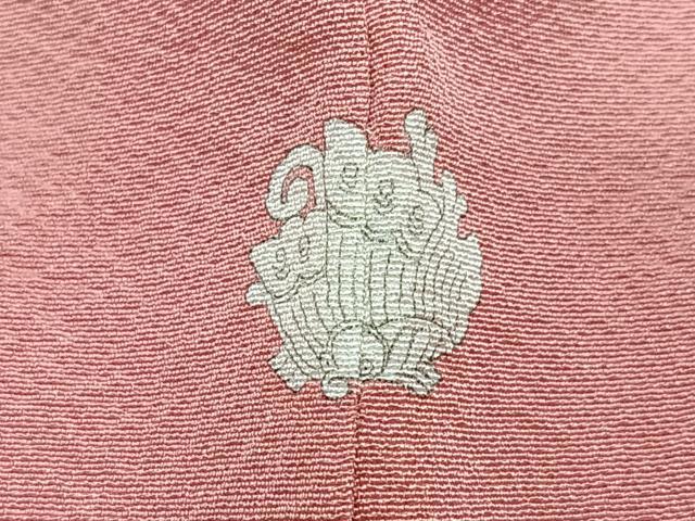 平和屋着物■上質な色無地　紅梅色　正絹　逸品　未使用　CABI6820xe