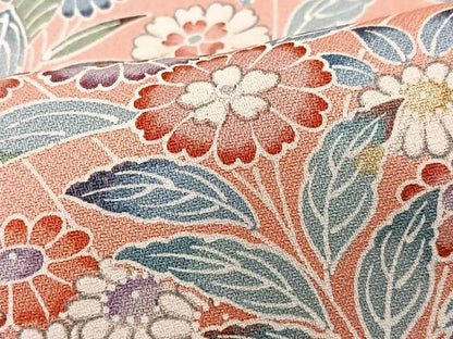 平和屋着物■訪問着　草花立波文　暈し染め　正絹　逸品　CABI6826xe