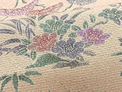 平和屋着物■上質な小紋　草花文　正絹　逸品　CABI6827xe