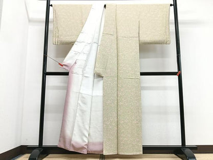平和屋着物■上質な小紋　花尽くし　正絹　逸品　CABI6828xe