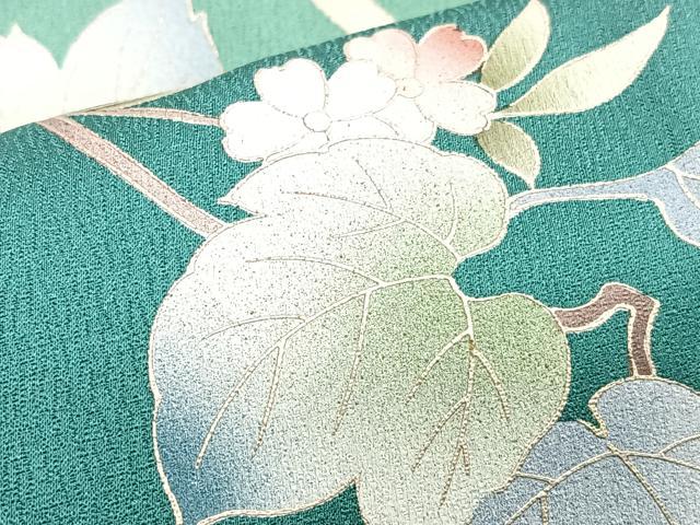 平和屋着物■訪問着　枝垂れ花文　暈し染め　金彩　正絹　逸品　CABI6834xe