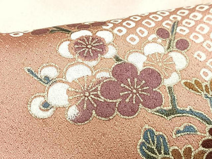 平和屋着物■訪問着　地紙草花文　暈し染め　金彩　ますいわ屋扱い　正絹　逸品　CABI6835xe