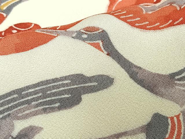 平和屋着物■上質な小紋　群鶴　正絹　逸品　CABI6842xe