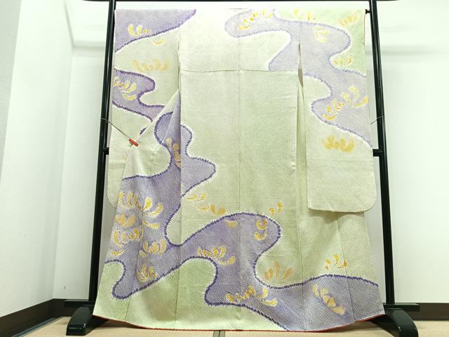 平和屋着物■豪華振袖　総絞り　流水文　正絹　逸品　CABI6846xe