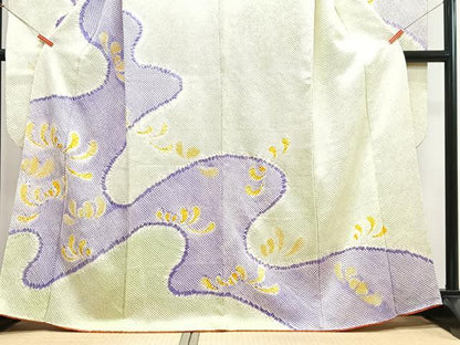 平和屋着物■豪華振袖　総絞り　流水文　正絹　逸品　CABI6846xe