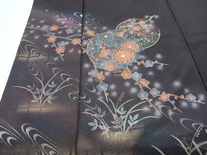 平和屋着物■訪問着　花丸文　暈し染め　金彩　正絹　逸品　CABI6851xe