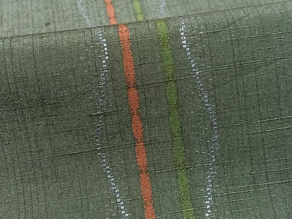 平和屋着物■民芸紬　縞　正絹　逸品　CABI6852xe