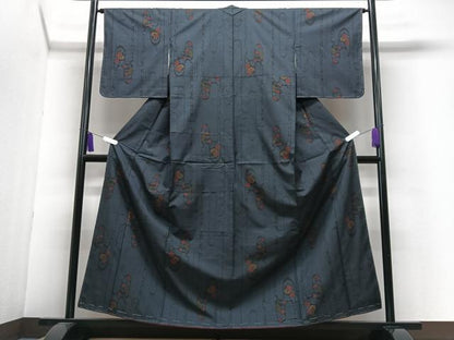 平和屋着物■本場大島紬　7マルキ　花間道　正絹　逸品　未使用　CABI6853xe