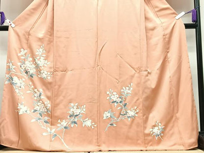 平和屋着物■訪問着　草花文　正絹　逸品　CABI6855xe