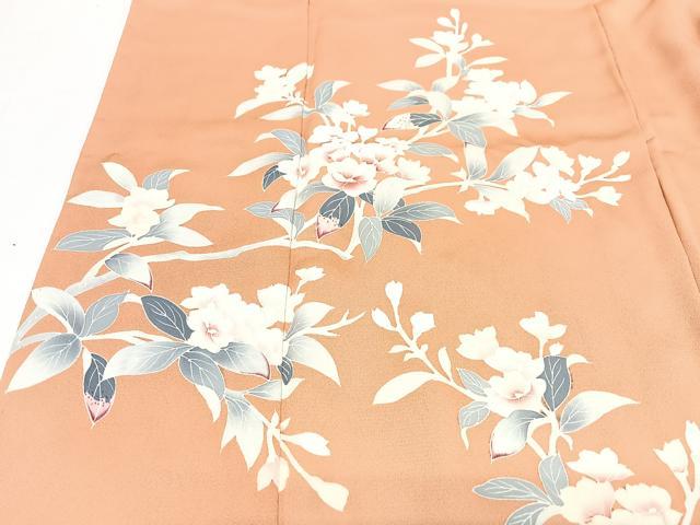 平和屋着物■訪問着　草花文　正絹　逸品　CABI6855xe