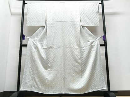 平和屋着物■色留訪問着　絞り　麻の葉文様　青海波　正絹　逸品　CABI6862xe
