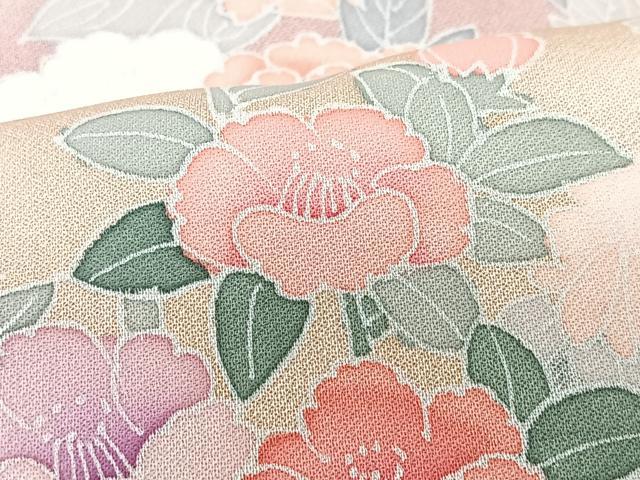 平和屋着物■訪問着　吉祥花文　正絹　逸品　CABI6865xe