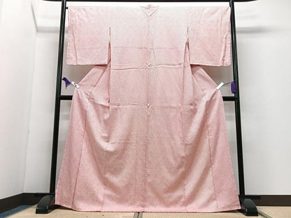 平和屋着物■大変加工の良い総絞り小紋　正絹　逸品　CABI6872xe