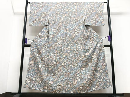 平和屋着物■上質な小紋　辻が花　正絹　逸品　CABI6875xe