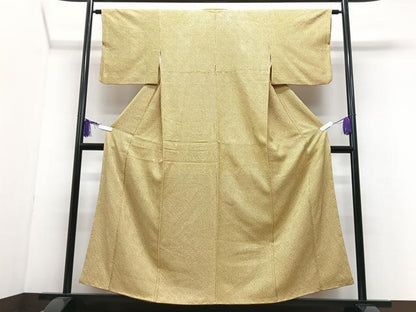 平和屋着物■大変加工の良い総絞り小紋　正絹　逸品　CABI6876xe