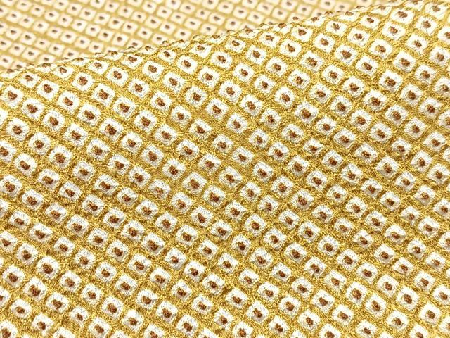 平和屋着物■大変加工の良い総絞り小紋　正絹　逸品　CABI6876xe