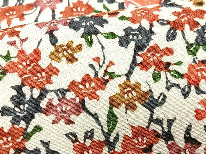 平和屋着物■上質な小紋　枝花文　正絹　逸品　未使用　CABI6878xe