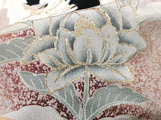 平和屋着物■豪華黒留袖　駒刺繍　鳳凰花文　金彩　正絹　逸品　CABI6884xe