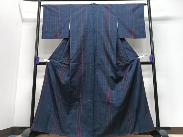 平和屋着物■上質な紬　間道　正絹　逸品　CABI6885xe