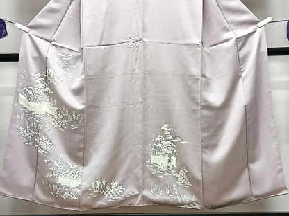 平和屋着物■訪問着　草花文　正絹　逸品　CABI6888xe