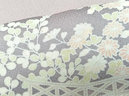 平和屋着物■訪問着　草花文　正絹　逸品　CABI6888xe