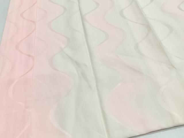 平和屋着物■長襦袢　袷　立涌地紋　正絹　逸品　CABI6894xe