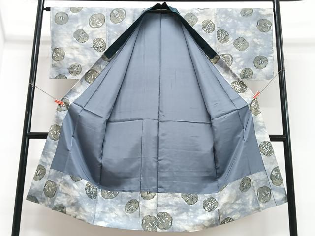 平和屋着物■男性　長襦袢　袷　古銭　龍　吉祥文　正絹　逸品　CABI6896xe