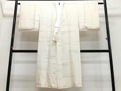 平和屋着物■長襦袢　無双仕立て　舞桜地紋　正絹　逸品　CABI6897xe