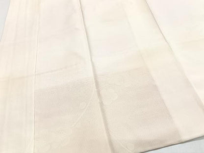 平和屋着物■長襦袢　袷　舞花地紋　正絹　逸品　CABI6898xe