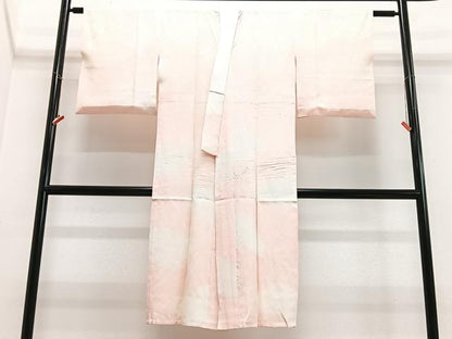 平和屋着物■長襦袢　無双仕立て　雲取り地紋　正絹　逸品　CABI6899xe