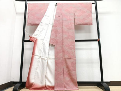 平和屋着物■上質な小紋　亀甲吉祥花文　正絹　逸品　未使用　CABI6902xe