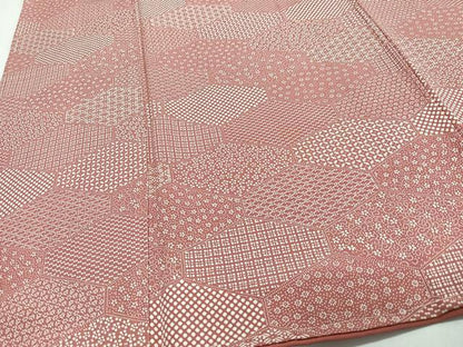 平和屋着物■上質な小紋　亀甲吉祥花文　正絹　逸品　未使用　CABI6902xe