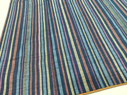 平和屋着物■上質な紬　縞　正絹　逸品　CABI6903xe