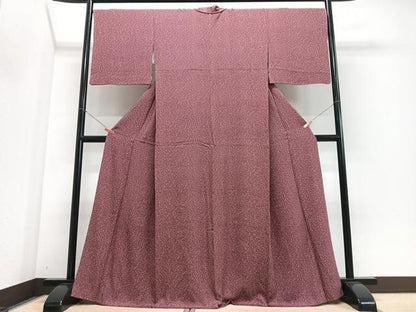 平和屋着物■上質な小紋　草花文　鈴乃屋扱い　正絹　逸品　CABI6909xe