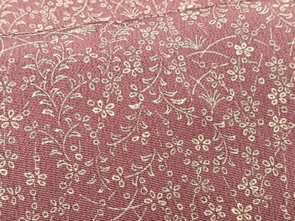 平和屋着物■上質な小紋　草花文　鈴乃屋扱い　正絹　逸品　CABI6909xe