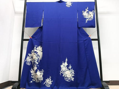 平和屋着物■訪問着　花籠文　金彩　正絹　逸品　CABI6912xe