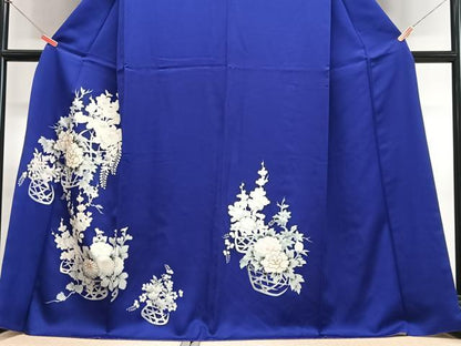 平和屋着物■訪問着　花籠文　金彩　正絹　逸品　CABI6912xe
