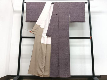 平和屋着物■上質な小紋　菊尽くし　正絹　逸品　CABI6913xe