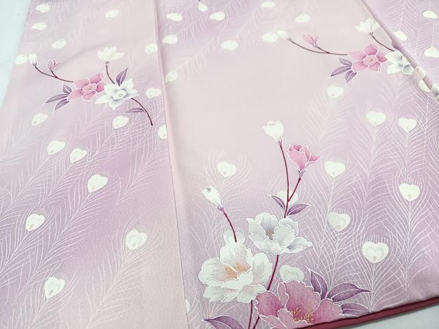 平和屋着物■上質な小紋　枝花文　正絹　逸品　CABI6915xe